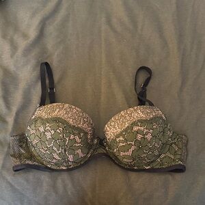 Victoria's Secret Olive Lace Bra